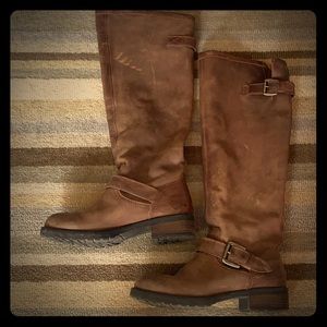 Lug sole riding boots